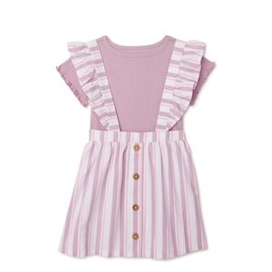 New Wonder Nation Baby and Toddler Girl Pinafore Dress